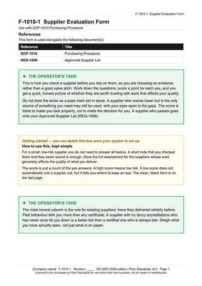 The ISO 9001:2026 Certification-Ready System