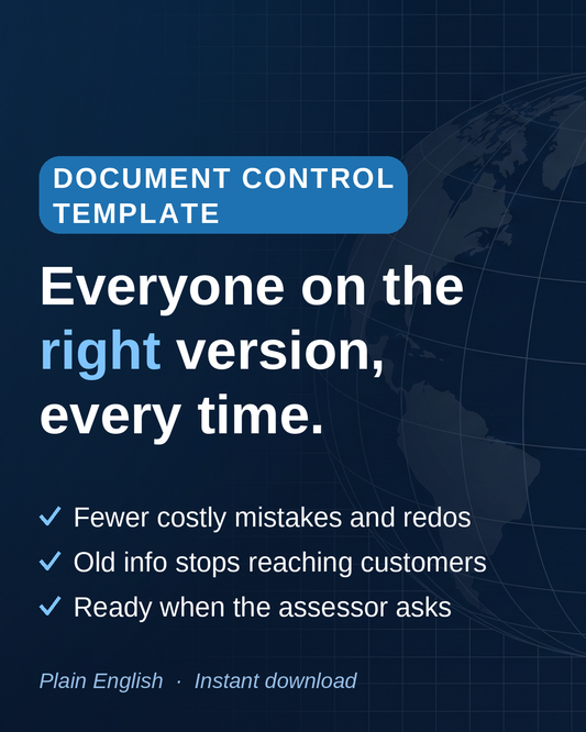 ISO 9001:2026 Document Control Procedure Template