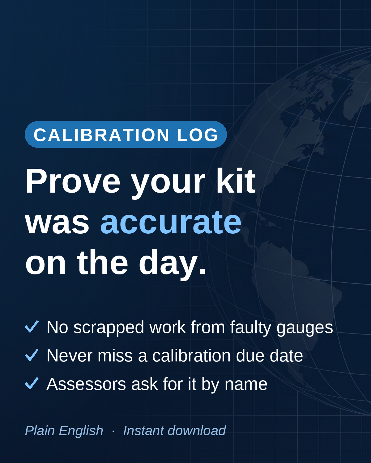 ISO 9001:2026 Equipment Calibration Register Template