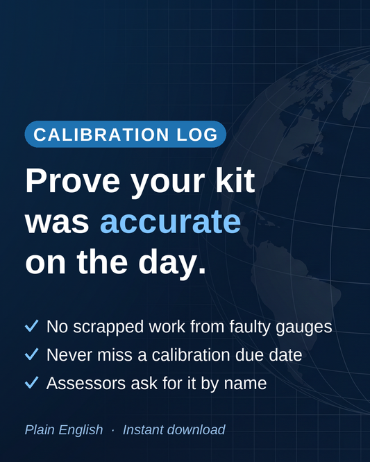 ISO 9001:2026 Equipment Calibration Register Template
