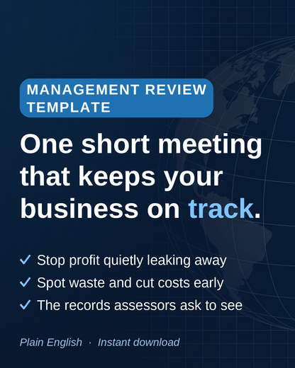 ISO 9001:2026 Management Review Procedure Template