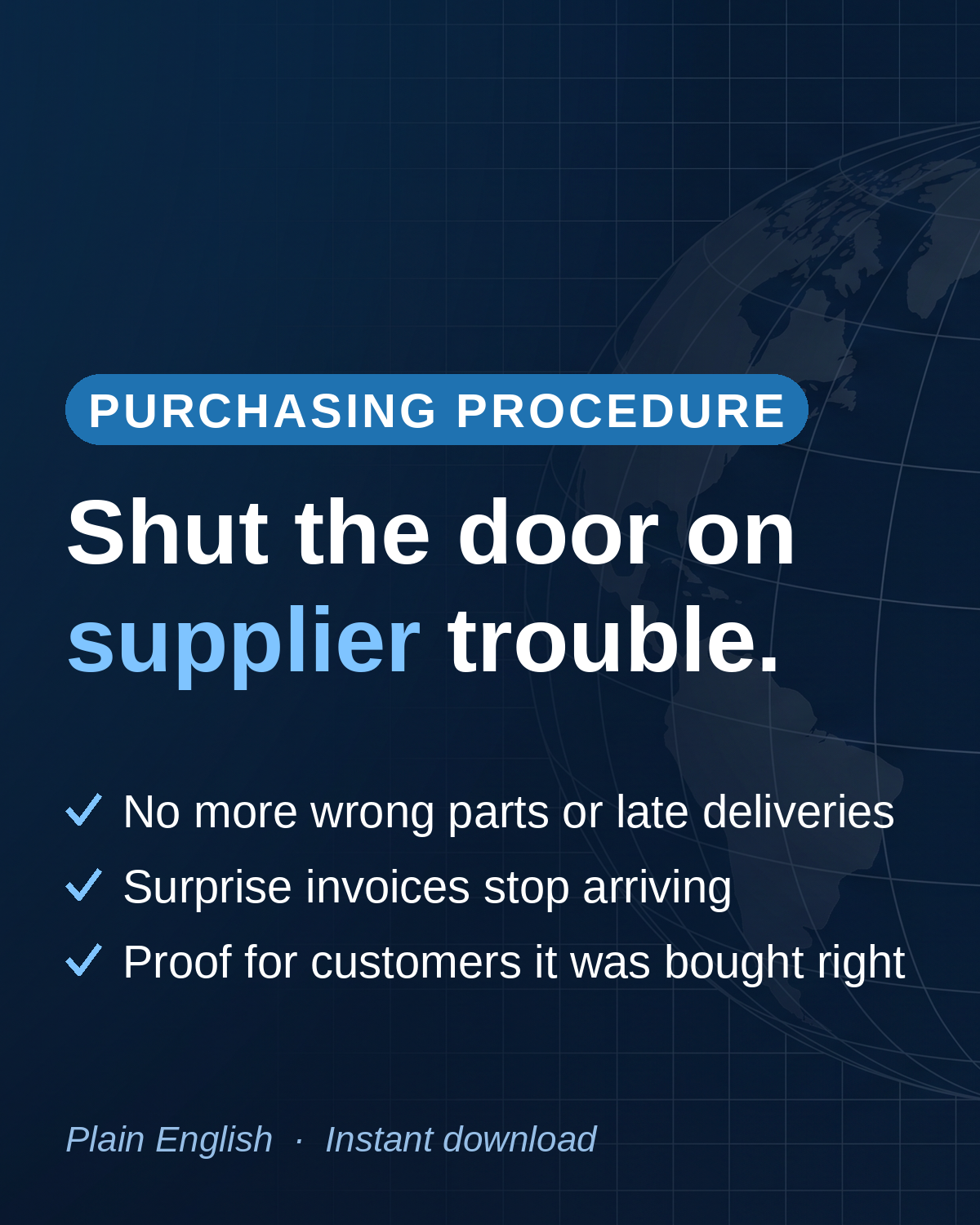 ISO 9001:2026 Purchasing Procedure Template