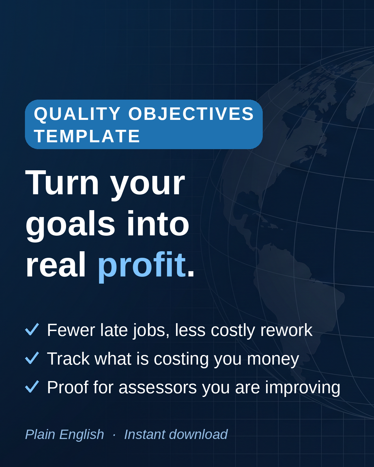 ISO 9001:2026 Quality Objectives Template